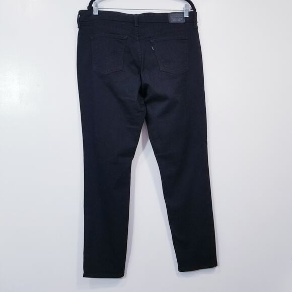 Levi's 711 Jeans Skinny Black Denim - Picture 4 of 12